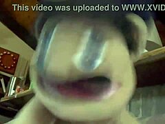 Mature woman gives a sensual blowjob to Youtube star