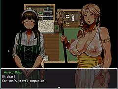 A kinky eroge gets fucked hard in Obasans saga part 1